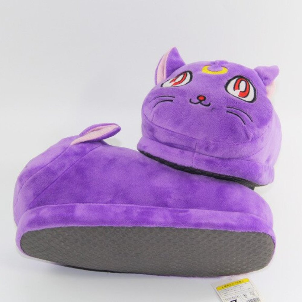 NEW Sailor moon Luna cute cat slippers anime - Picture 3 of 3